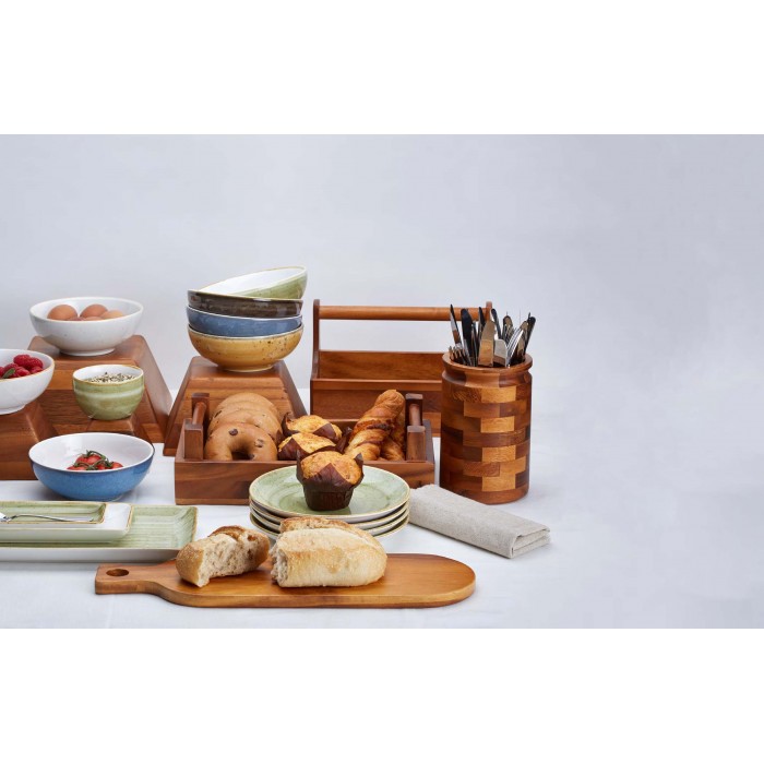 Suport oliviera/condimente cu maner CULINARO ALAS, din lemn acacia, 26x17xh18,2cm, Table Theatre