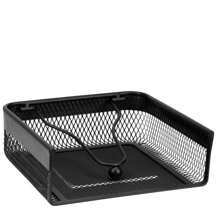 Suport servetele orizontal cu greutate CULINARO HOME, 18,5x18,5xh6,5cm, metal, negru mat