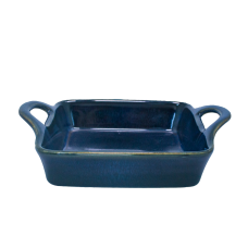 Tava cuptor CULINARO CERAMICA 18,8x18,8x6,5cm ceramica albastra