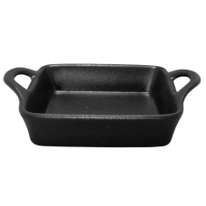 Tava de copt CULINARO CERAMICA 18,8x18,8x6,5cm ceramica neagra