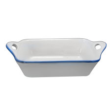 Tava de copt CULINARO CERAMICA 20,3x12x6cm ceramica alba