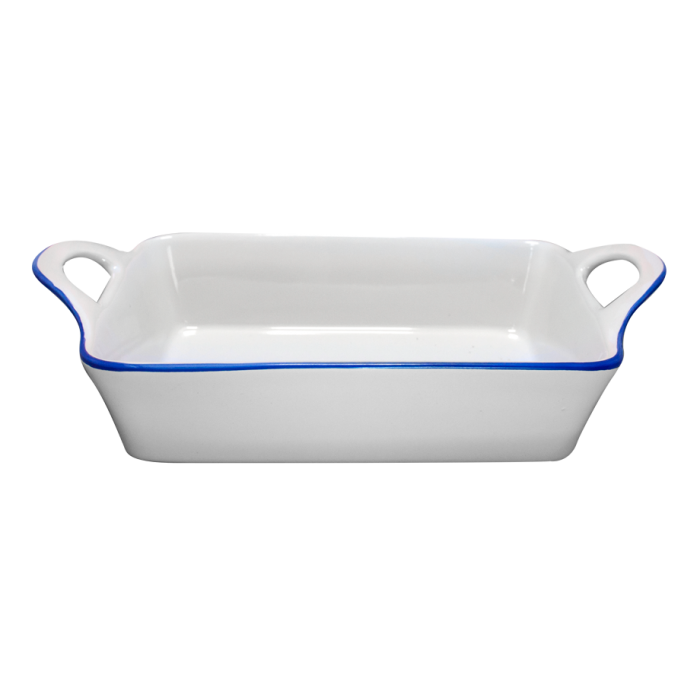 Tava de copt CULINARO CERAMICA 27x16,5x6,7cm ceramica alba