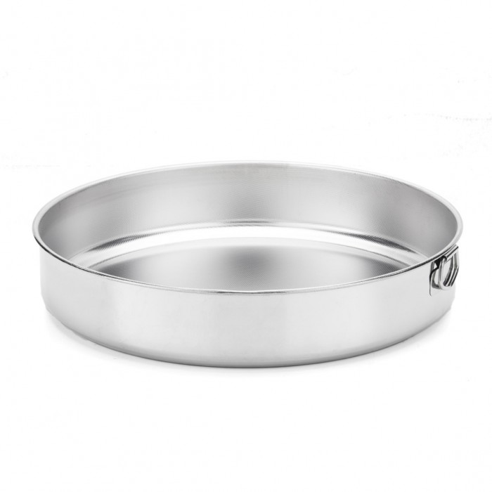 Tava de copt din inox, antiaderenta, D30xh6cm, RAKI PATENTED, rotunda