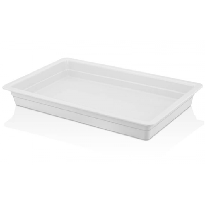 Tava gastronorm din melamina GN 1/1 CULINARO 530x325xh65mm, 6,6lt, alba