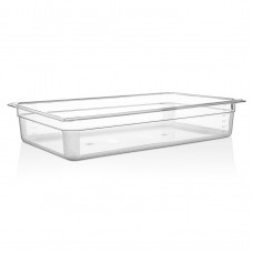 Tava gastronorm policarbonat RAKI 1/1-100, 530x325x100mm, 13lt, transparenta