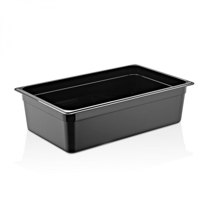 Tava gastronorm policarbonat RAKI 1/1-150, 530x325x150mm,19,5lt, neagra