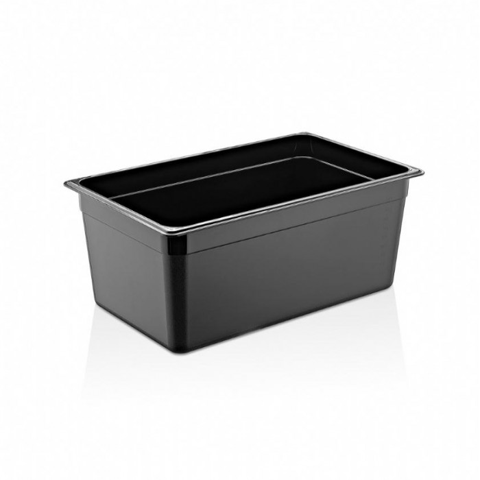 Tava gastronorm policarbonat RAKI 1/1-200, 530x325x200mm, 25,6lt, neagra
