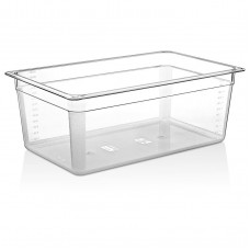 Tava gastronorm policarbonat RAKI 1/1-200, 530x325x200mm, 25,6lt, transparenta