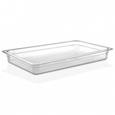 Tava gastronorm policarbonat RAKI 1/1-65, 530x325x65mm 8,5lt, transparenta