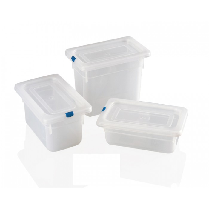 Tava gastronorm polipropilena RAKI 1/4-150, 265x162x150mm, 3,7lt, alba 