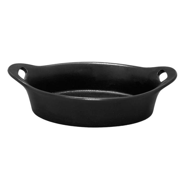Tava ovala cuptor CULINARO CERAMICA 20,8x12x5,8cm ceramica neagra