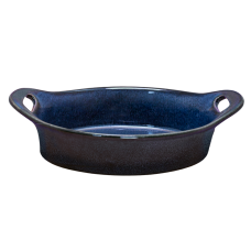 Tava ovala pentru cuptor CULINARO CERAMICA 20,8x12x5,8cm ceramica albastra