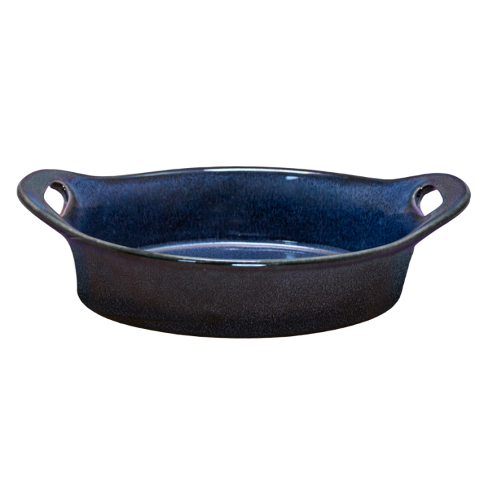 Tava ovala pentru cuptor CULINARO CERAMICA 20,8x12x5,8cm ceramica albastra