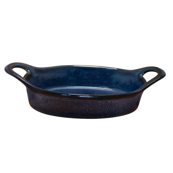 Tava ovala pentru cuptor CULINARO CERAMICA 27x14,3x7cm ceramica albastra