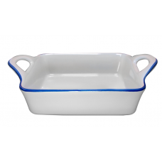 Tava pentru cuptor CULINARO CERAMICA 18,8x18,8x6,5cm ceramica alba