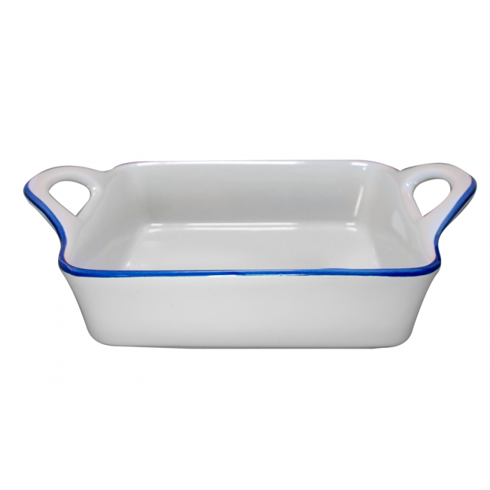 Tava pentru cuptor CULINARO CERAMICA 18,8x18,8x6,5cm ceramica alba