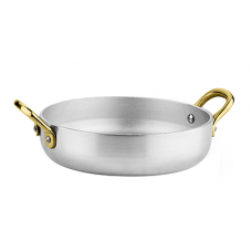 Tava pentru gratinat din aluminiu cu manere, CULINARO, D15xh4cm