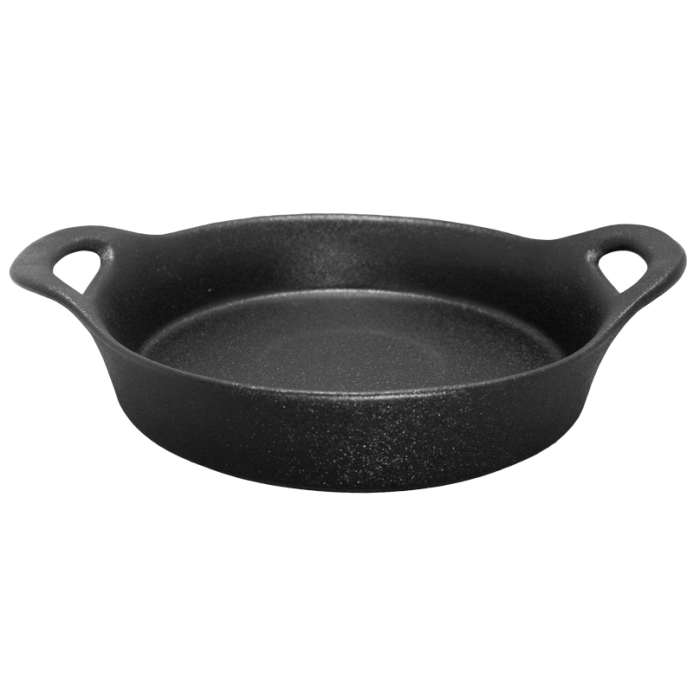 Tava rotunda cuptor CULINARO CERAMICA 21x6cm ceramica neagra