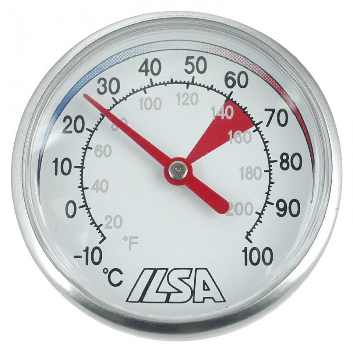 Termometru lichide profesional cu sonda ILSA, D4,5xh13cm, inox, -10°C - +100°C
