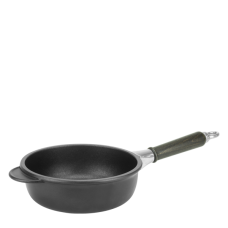 Tigaie adanca cu maner detasabil din lemn ANTIK ARS, D20xh7,5cm, aluminiu, strat antiaderent
