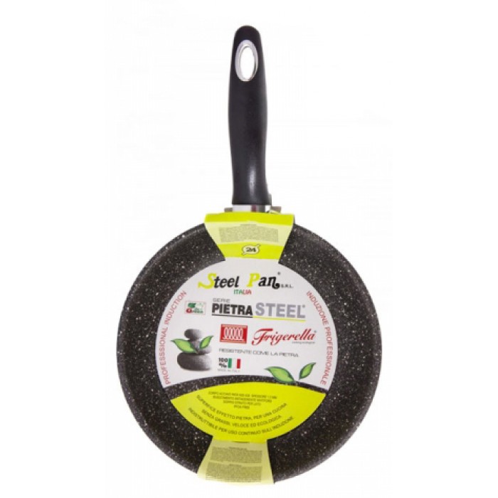 Tigaie din inox cu invelis antiaderenta RAKI STONE STEEL, D24cm, inductie