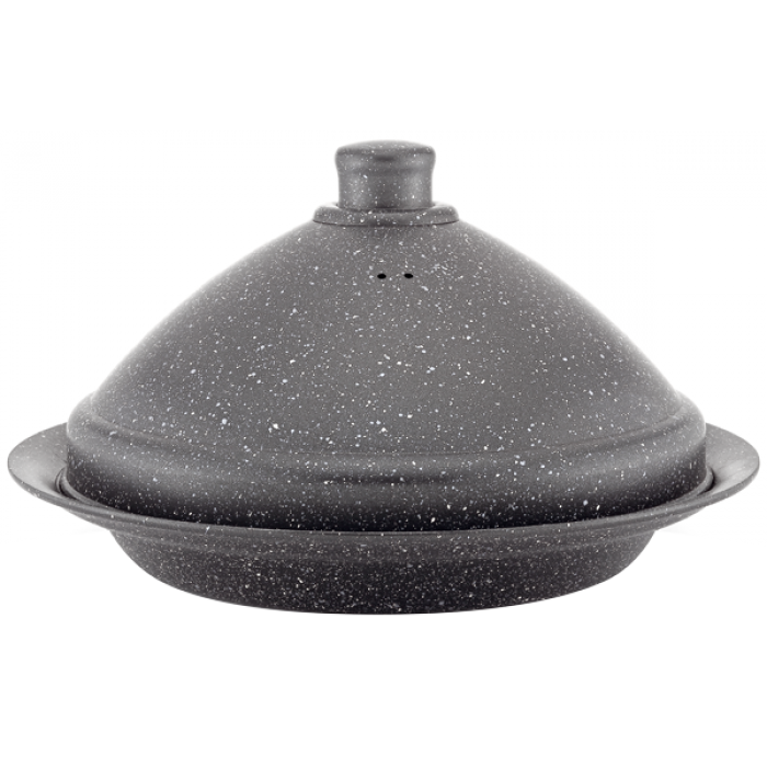 Vas Tajin HASCEVHER GRANITE, D30xh16cm, strat antiaderent, gri