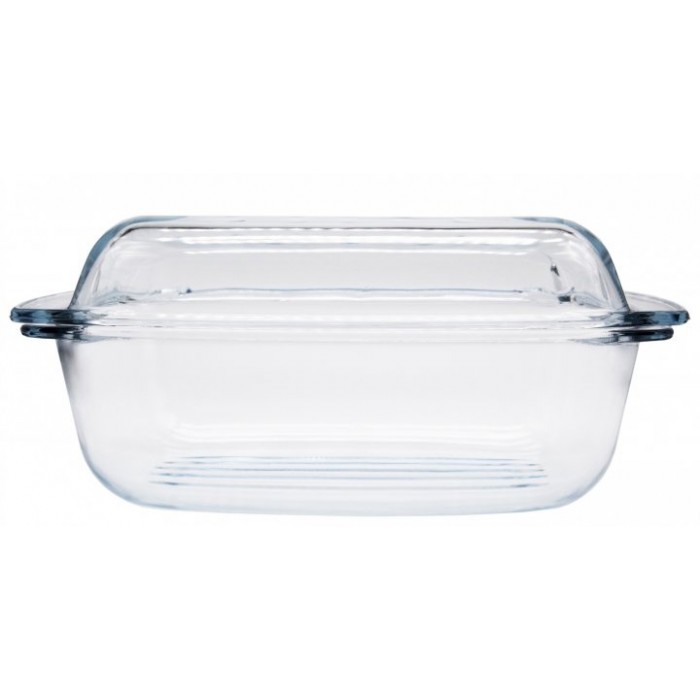 Vas yena cu capac WOL, sticla termorezistenta, 5,2l, 34x22,5xh11,5cm, cu grill antiaderent si picurator