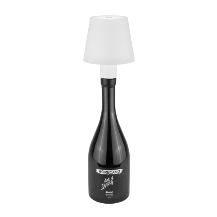 Lampa de masa pentru sticla LED reincarcabila, RGB Intensitate reglabila 11xh13cm 3W culoare alba