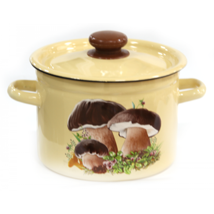 Oala emailata  GABI,cu capac  2L , otel carbon   