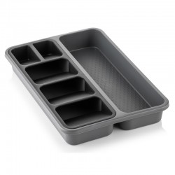 Organizator cutite si tacamuri 26x40xh5cm,negru/antracit...