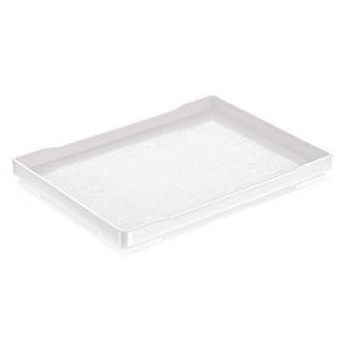 Organizator dreptunghiular pentru consumabile hoteliere 34x24x1.9cm culoare alba