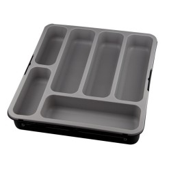 Organizator tacamuri extensibil din plastic,antracit/gri...