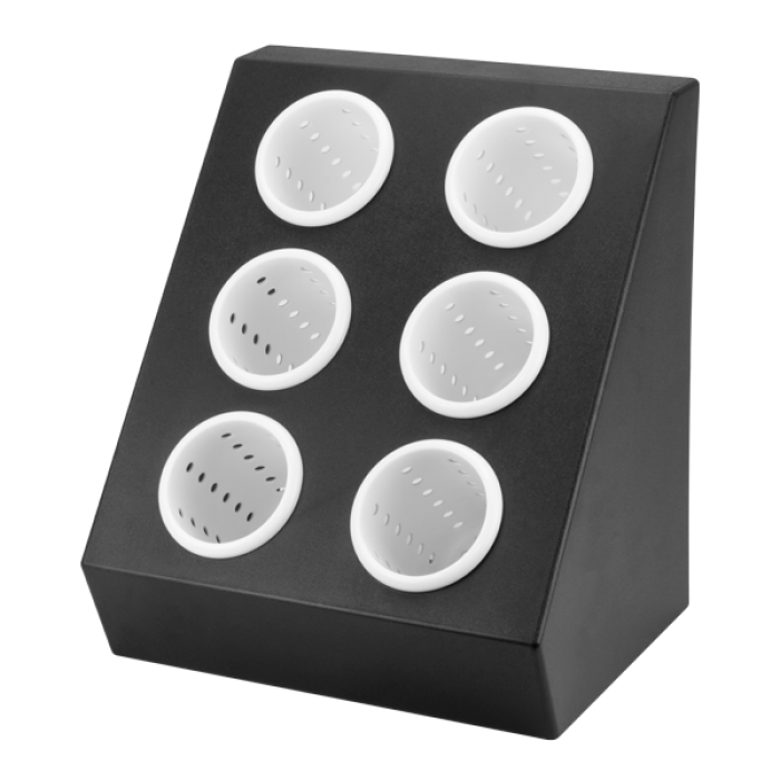 Organizator tacamuri vertical cu 6 compartimente 35x29xh40cm