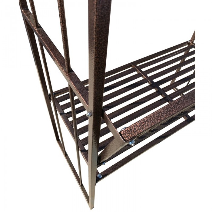 Pergola gradina RAKI cu banca cu greutate supotata 250kg culoare maro