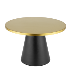 Platou cu picior desert Culinaro 25xh17cm negru/auriu
