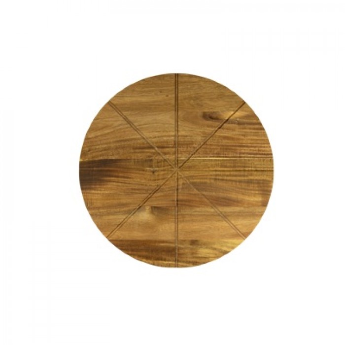 Platou de servit si taiat pizza CULINARO 50xh2cm lemn acacia,8 felii