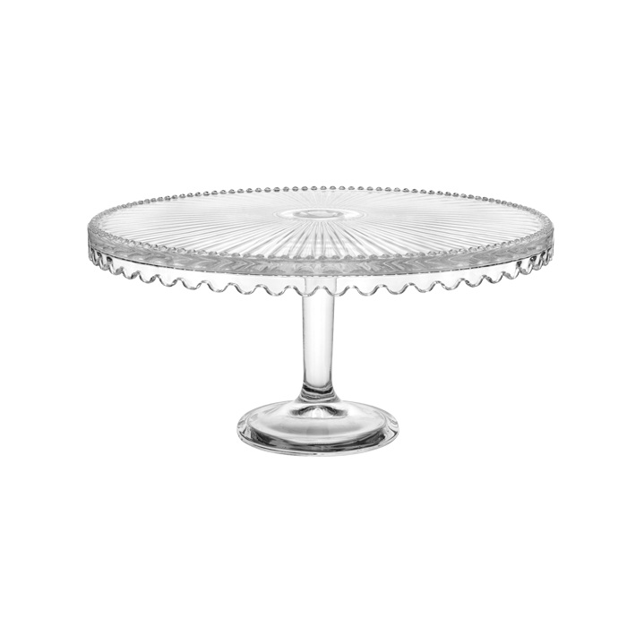 Platou din sticla cu picior pentru tort Culinaro 32xh15,5cm