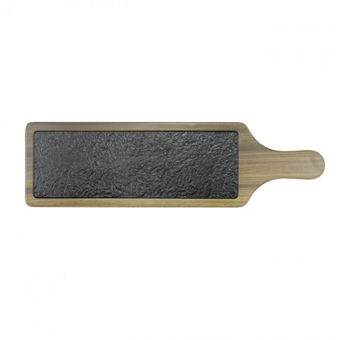Platou dreptunghiular cu maner din melamina Raki Meteor 45x12xh1,5cm