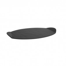 Platou eliptic din portelan pentru prezentare Culinaro Meteor Buffet 48x30xh2,9cm
