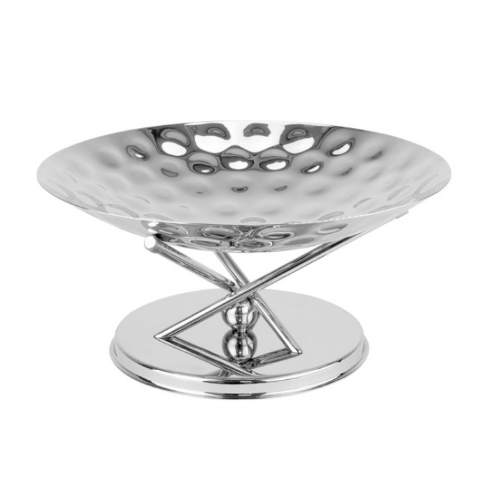 Platou servire bufet cu suport North 40xh19cm,inox,argintiu