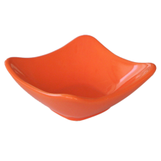 Bol ceramica patrat 13cm culoare orange