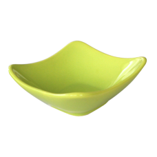 Bol ceramica patrat 13cm culoare verde