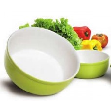 Bol ceramica 23x9,5cm 2,5l VILA RiCA,verde-alb
