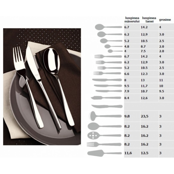 Cutit inox pentru friptura model BELEK MN0191363