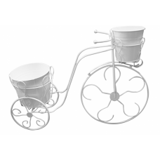 Bicicleta decorativa FERONYA cu 2 ghivece mari pentru flori MN011620