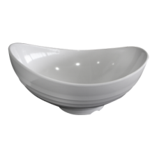Bol oval melamina RAKI DIVA, 28x36xh17cm, 4400ml, alb