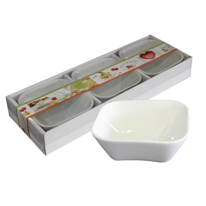 Bol patrat set 3 bucati 13 cm