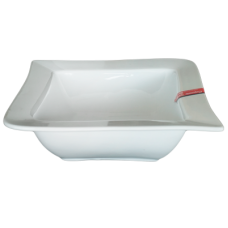 Bol portelan patrat 31cm EXQUISITE TASTE red