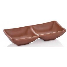 Bol ramekin dublu melamina RAKI, 17,5x8,7xh3,4cm, cappuccino