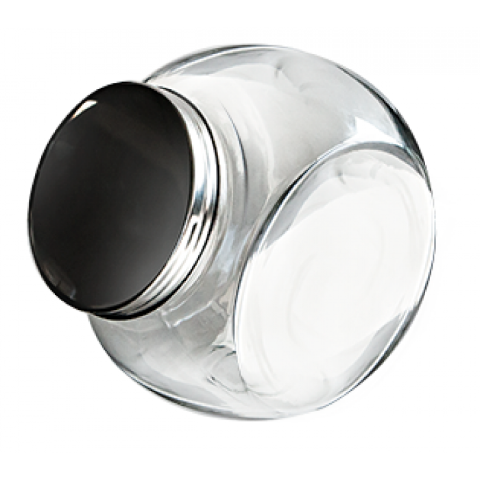 Borcan sticla RAKI TOP, cu capac metalic filetat, 2,5l, 17,8x12,2x17,5cm, cu 2 baze
